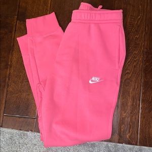 Pink Nike joggers